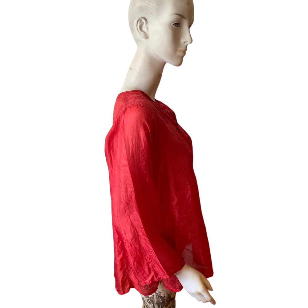 Roberta Freyman Roller Rabbit Raspberry Pink Silk… - image 4